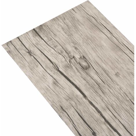 vidaXL Laminas de Suelo de PVC Autoadhesivas Roble Lavado 30,5 x 61 cm (1/2)