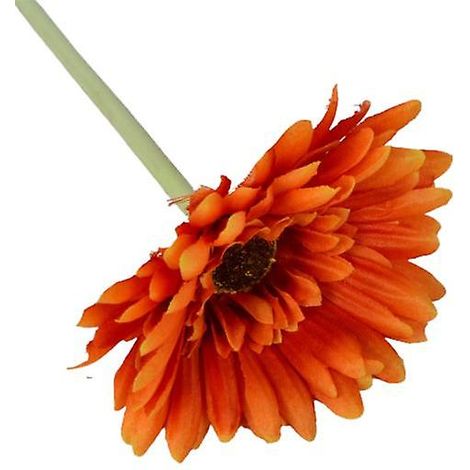 1 branche de chrysanthème artificiel, magnifique et réaliste, pour la décoration de votre jardin.orange (1/5)
