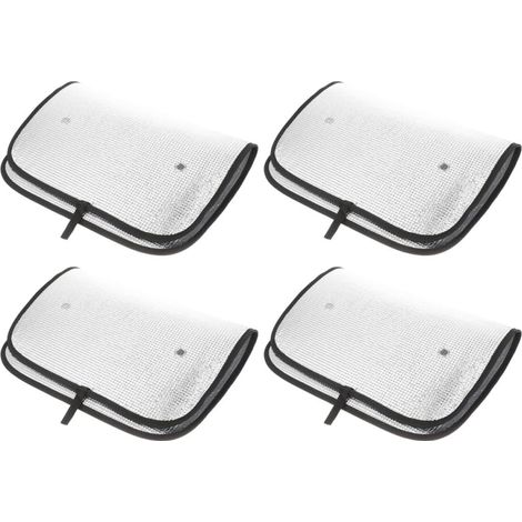 Levemolo Lot de 4 Housses de Fenêtre pour Camping-Car en Aluminium Argenté, Protection Solaire Intégrale, Isolation et Occultation pour Fenêtres de Camping-Car en Voyage (1/5)