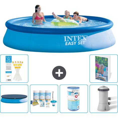 Easy Set Pool Rund - 396x84 cm - 7-teilig S34 (1/5)