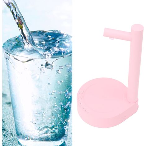 Intelligente elektrische Tischwasserpumpe mit 6 Geschwindigkeitsstufen und einstellbarem Durchfluss, tragbar und abnehmbar, ideal für Zuhause, Büro und Outdoor-Aktivitäten. Rosa (1/5)