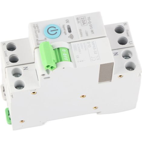 Disjoncteur intelligent miniature TONGOU 10A 1P+N avec WiFi, temporisation, télécommande et commande à distance pour la maison connectée (1/5)