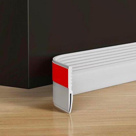 Self-Adhesive Door Seal, 4.5 x 100 cm, Door Floor Seal, White (1/5)