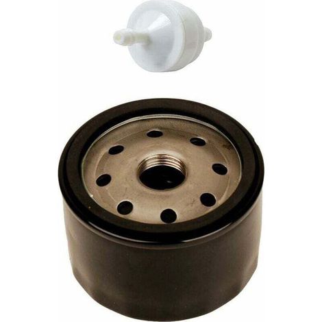 Filtre à huile et filtre à carburant pour tondeuse à gazon, compatible avec références 492932 492056 492932S 695396 696854 AM125424 394358 394358S AM38708, kit de pièces de rechange pour moteur Briggs (1/4)