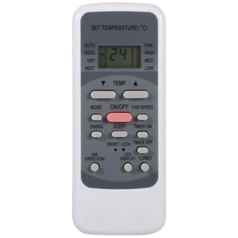 Télécommande pour Climatiseur Série R51 R51/E R51/CE R51M/CE R51D/E R51M/BGE R51M/BGE, Horloge Intégrée et Minuterie ON/OFF (1/5)