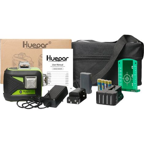 Niveau Laser, Fonction Bluetooth, Projection de 12 Lignes, vert (1/2)