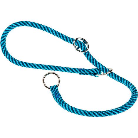 Ferplast SPORT EXTREME CS Collare a semistrangolo in nylon per cani. Variante 8/50 - Misure: A: 50 cm - B: Ø 8 mm - Azzurro