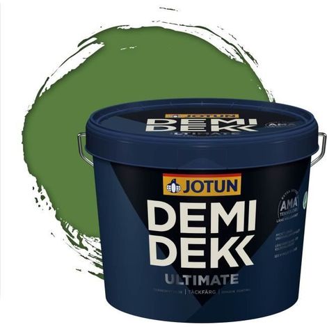 Peinture Bois - DEMI DEKK ULTIMATE - Lasure Opaque Satinée - RAL 6017 - 3L (1/2)