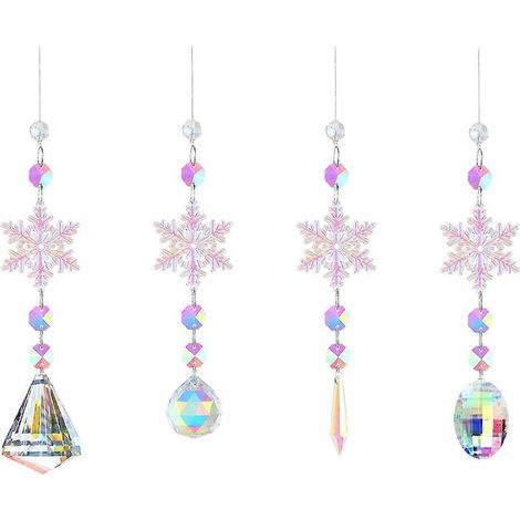 Sun Catchers Indoor Window Snowflakes Hanging Crystal Suncatcher-- (1/5)