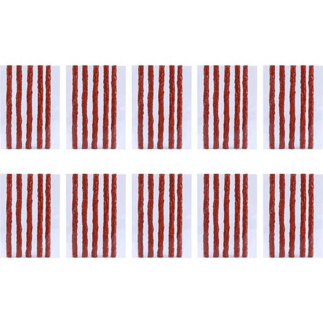 Kit de réparation de pneus sans chambre à air, 50 pièces, bandes de caoutchouc pour scooter, vélo, automobile, moto, bouchon de crevaison (1/5)