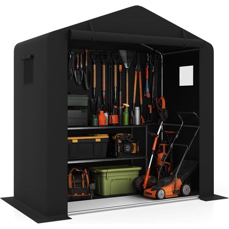 COSTWAY Tenta Garage Auto per Esterno 190 x 95 x 194 cm (Nero) (1/5)