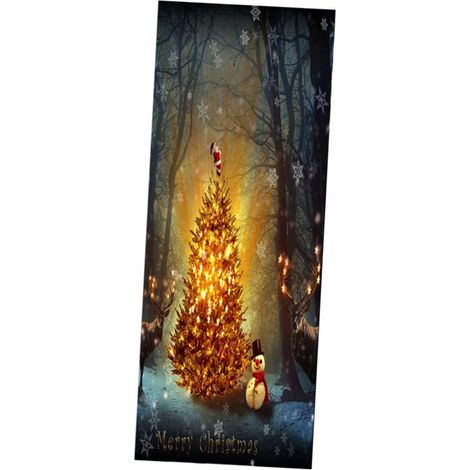Autocollants Pour Porte De Noël Affiche Murale Autocollants Décoratifs Pvc (1/5)