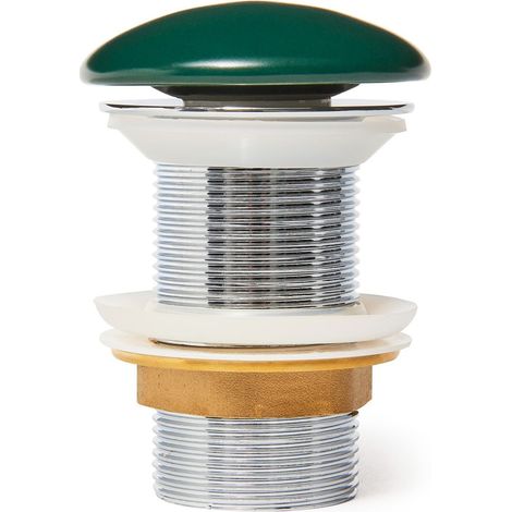 Swiss Aqua Technologies Infinitio Valvula de desagüe automático de 5/4' sin rebosadero para lavabos y fregaderos, verde oscuro mate (PZATKADGEM)