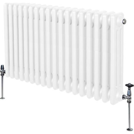 Traditional 3 Column Radiator - 600 x 832mm - White (1/5)