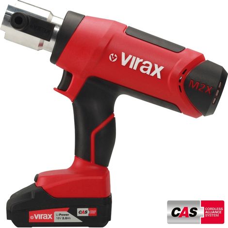 VIRAX Prensa de batería VIPER M2X 18V / 2,0 Ah con batería CAS - 253550 (1/5)