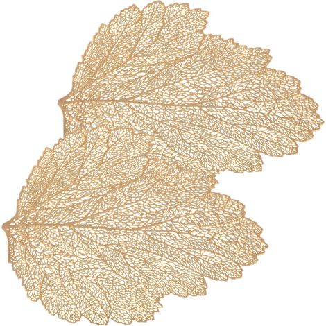 Lot de 2 sets de table motif feuille (1/2)