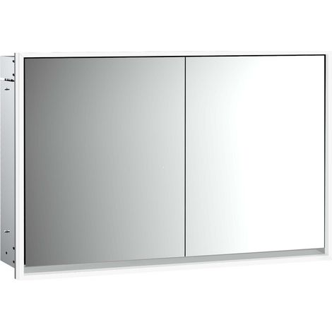 Armario con espejo iluminado emco loft, 1200mm, 2 puertas, modelo (1/5)