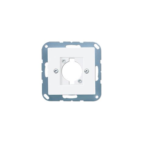 Jung Couvercle pour prise de haut-parleur, pour connecteur XLR (série D) 1x, thermoplastique, série AS/A, blanc alpin A 568-1 BF WW