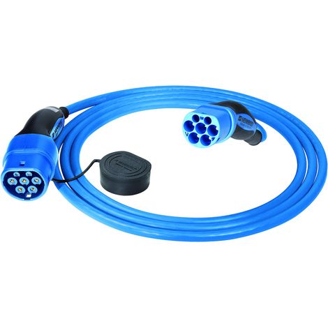 Mennekes Cable de Carga Modo 3 Tipo 2 Azul 7,5 m 32A