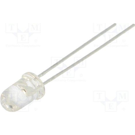 DIODO LED BLANCO CALIDO 5mm 8000mcd