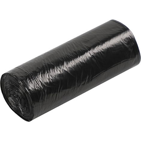 Mehrzweck-Müllbeutel aus Kunststoff, dick, reißfest, für Haushalt, Büro, Küche, Rollendesign, schwarz (1/5)