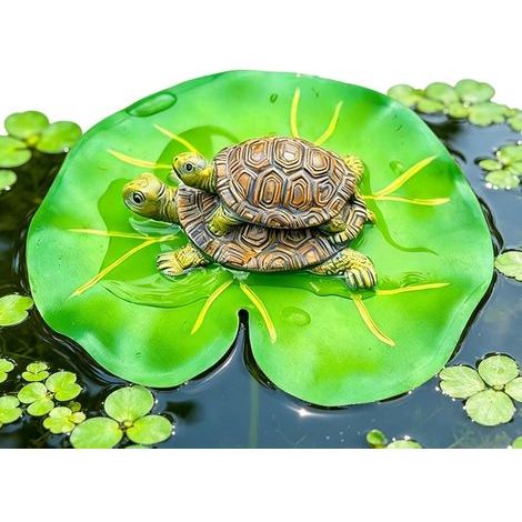 Statue de Tortue Résine Mignonne Résistante aux intempéries Décorative Figurines De Collection Déco Jardin Tortue Pour Maison Extérieur Patio Porche Piscine Étang Aquarium Parc Fête Crémaillère (1/5)