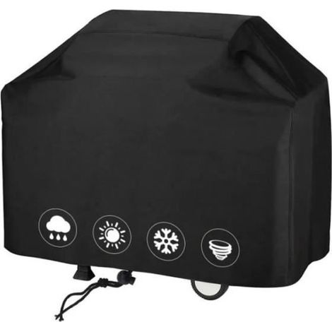 Grillabdeckung - Standardgröße - 145x61x117cm - 420D Oxford-Stoff - Wasserdicht und winddicht