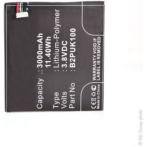 NX - Batterie téléphone, smartphone, GSM pour HTC Desire 3.8V 3000mAh - 35H00258-03M35H (1/5)