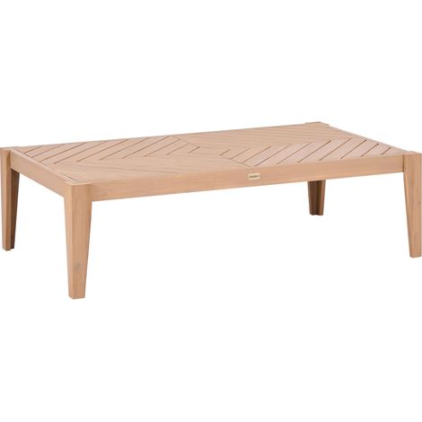 Tavolino da caffè in legno di acacia 123 x 68 cm marrone chiaro Rivello (1/5)