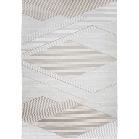 Grande Tappeto dal Design Contemporaneo e Moderno - Beige (290x200 cm) - Utana Beige -
