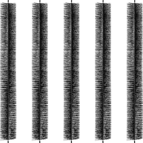 Brosse de Protection de Gouttière 4,6 m x 110 mm Protège-gouttière Anti-feuilles 5PCS en Fil Acier Galvanisé Robuste Protection de Feuilles de Gouttières de 12,7 cm pour Empêcher Débris d'Entrer (1/5)