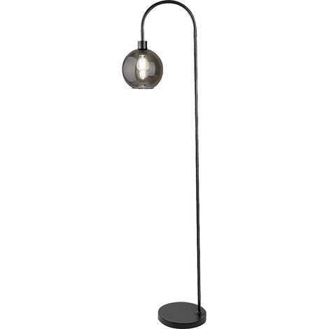 Lampadaire noir verre fumé E27 40W Rabalux Ricardo (1/5)