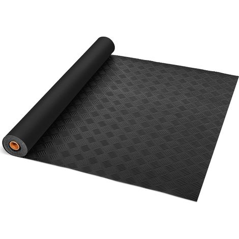 Tapis en caoutchouc strié au mètre - 300 x 100 cm - Pour garage (1/5)