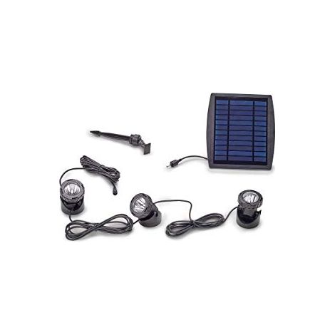 Pontec 77939 Illuminazione per stagno Kit da 3 LED (monocolore) 0.5 W Nero (1/3)