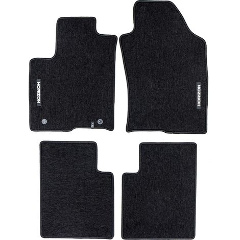 Tapis de Sol de Voiture pour Lancia Ypsilon III 2012-2024 Velours Noir 4Pcs (1/5)