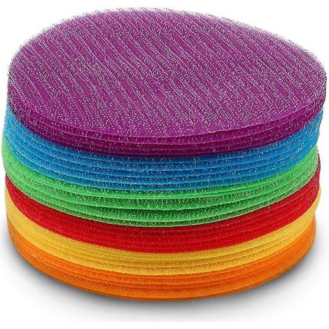 30 Stück 5-Zoll-Teppichkreise, Teppichmarkierungen, Sitzpunktmarkierungen für Klassenzimmer, Teppichmarkierungspunkte, Klassenzimmerteppichmarkierungen, 6 Farben