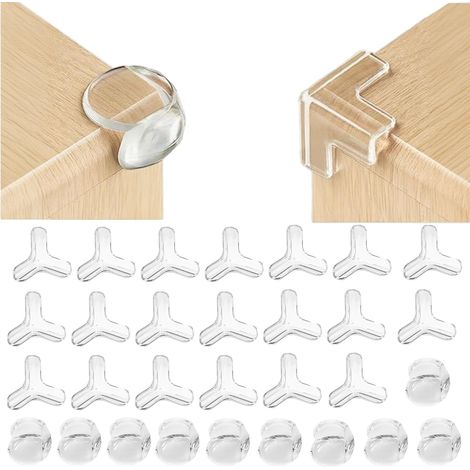 30 PCS Coin de Table Protection Bebe Protection, Protege Angle de Table avec une Super Colle améliorée pour Tables et Coins de Meubles (1/5)