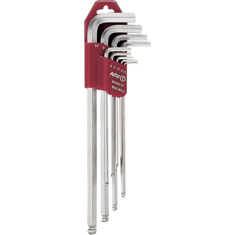 Jeu de tournevis coudés AMF 911LG-HM9D 9 pièces dans un support en plastique - 46805 (1/3)