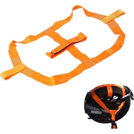 Motorrad Transportsicherung Binderiemen Hinterrad Abspanngurt Gurt Verzurrsystem (1/5)
