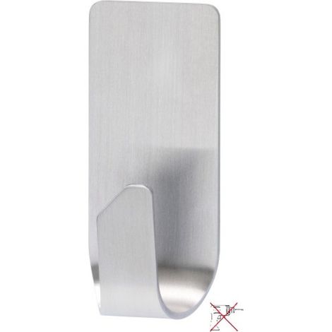 Powerstrips Crochet de salle de bains en acier inoxydable, chrome brossé (59707-00-01) (1/4)