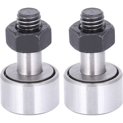 Outil de 2 goujons de roulement à aiguilles KR19/CF8 en acier pour galet de came, 19 mm