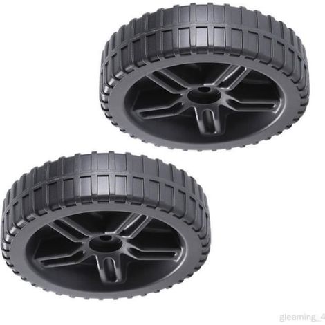 Roues de gril - Barbecue - 2 pièces - Diamètre trou 10mm - Résistantes à l'usure - Plastique-Résine (1/4)