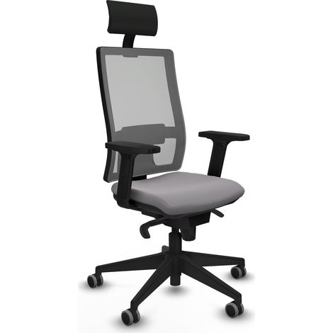 Silla de oficina piqueras y crespo Horna sincro gris similpiel espuma (1/5)