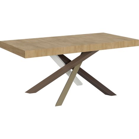 Tavolo allungabile 180/284x90 cm Volantis quercia natura gambe multicolore 4/C