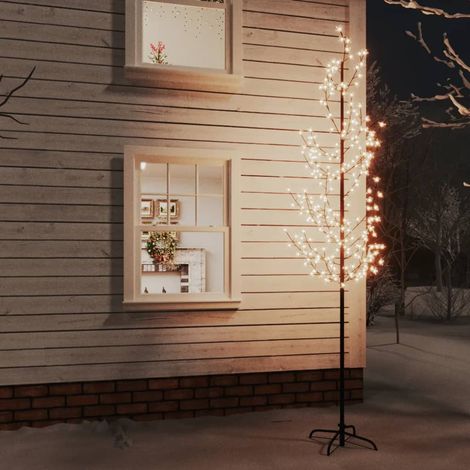 Arbre à LED fleur de cerisier, Arbre lumineux, Moderne pour Décoration de Noël 368 LED Blanc chaud 300 cm LKOWF91639 (1/5)