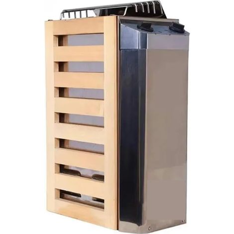 Mini poêle de Sauna Domestique en Acier Inoxydable, poêle à Vapeur, équipement de Sauna, contrôle Interne/contrôle Externe(Internal control-3k) (1/4)