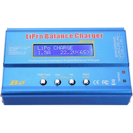 Chargeur Déchargeur Numérique LCD 80W B6 pour Batterie RC LiPo NiMH (sans Prise) (1/5)