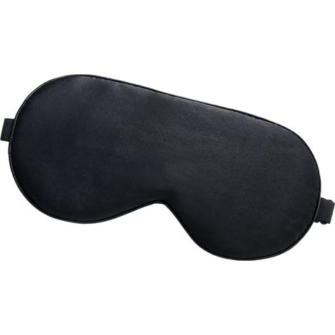 Masque de sommeil en soie, bandeau pour les yeux avec double couche de rembourrage en soie et sangle élastique pour une nuit complète de sommeil, les voyages et les siestes, couvre-yeux doux. (1/5)