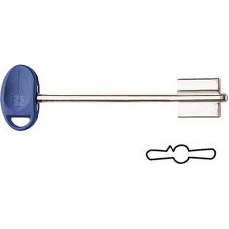 5PZ CHIAVI ORIGINALI MOTTURA DOPPIA MAPPA 92188/4 - (92188BLU4C)