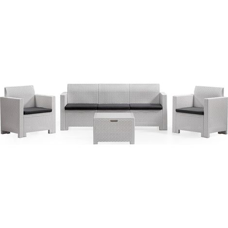 Set de Sala para Exterior - Salón Exterior Blanco (1/4)